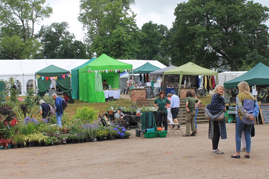 Visitors at the plant fair