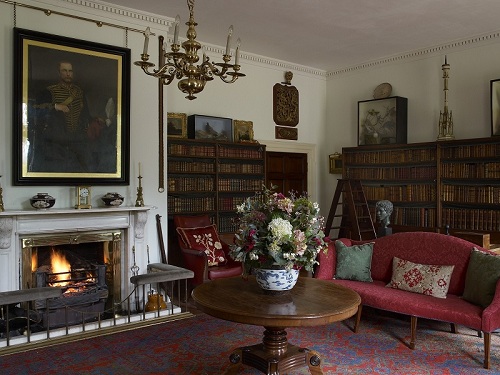 The sitting room and its fire