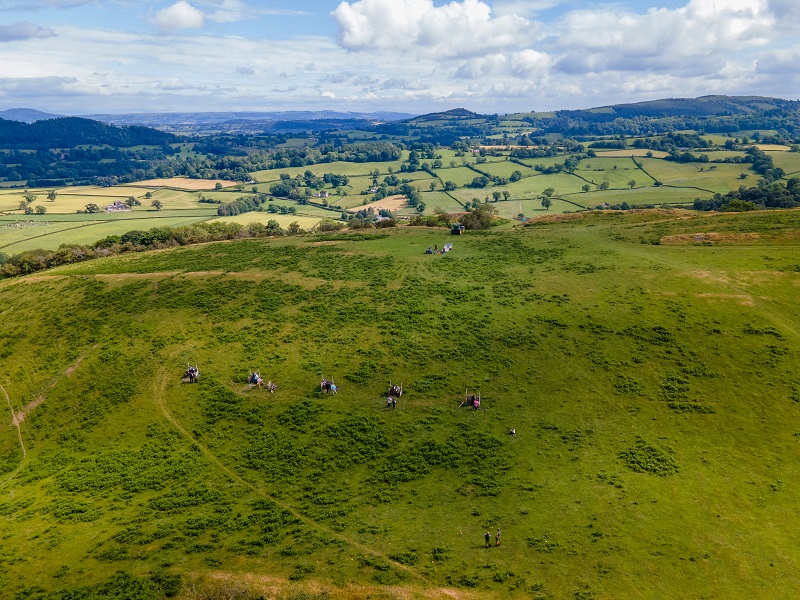The view from a drive over the Marches